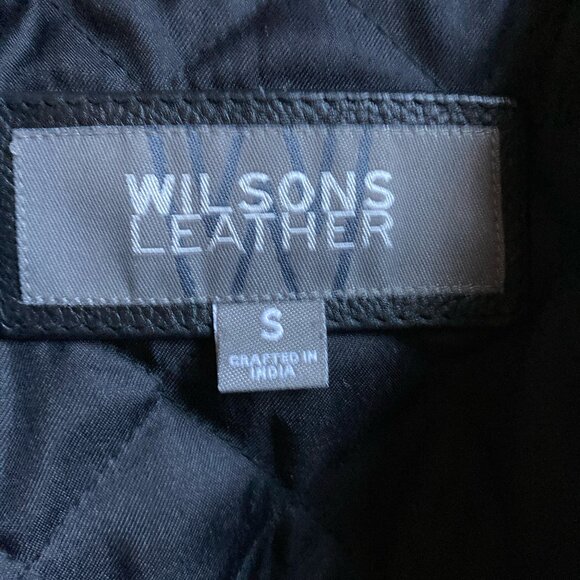 Wilsons Leather Biker Moto Jacket Size Small Excellent Condition Fall Daily Wear - Picture 6 of 12